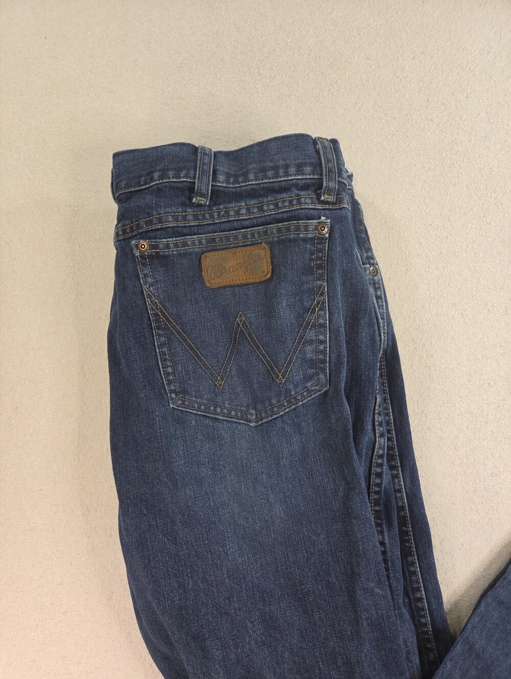 Wrangler Retro Slim Boot Dark Wash Jeans 36x36 - Picture 2 of 6